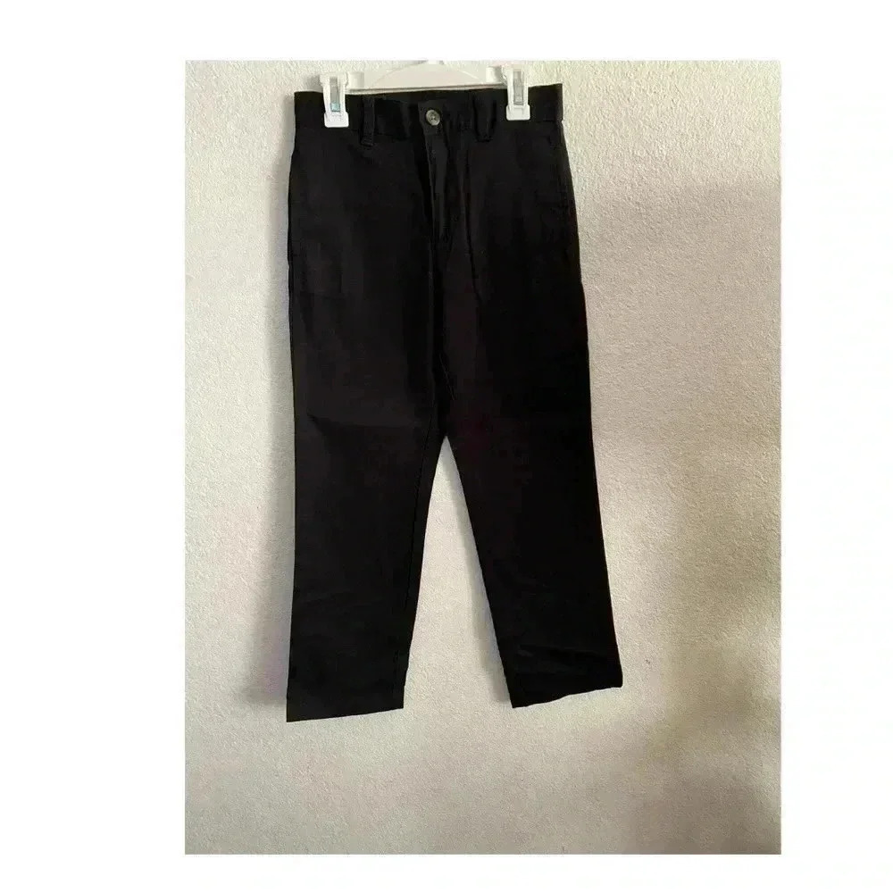 🆕Wonder Nation Black Casual Pants Reinforced Knee